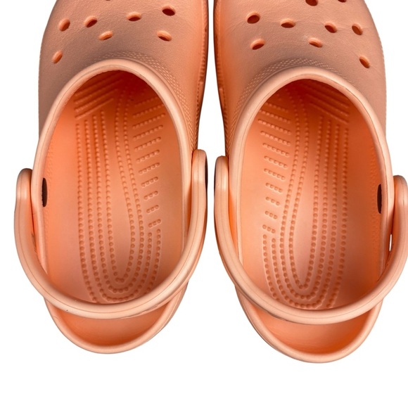 EUC CROCS Peach/Orange Clogs W7/M5 - Picture 7 of 11